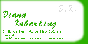 diana koberling business card